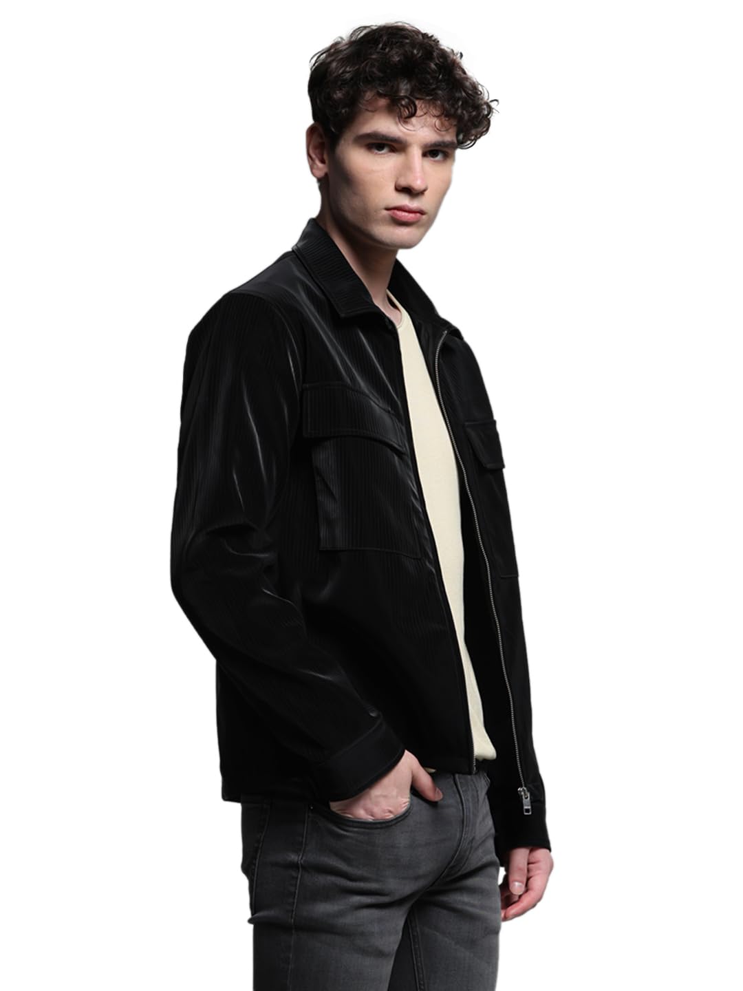 Men\'s Polyester Standard Length A-Line Coat - Image 10