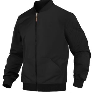 CASUAL JACKET for Men\'s Regular Fit Loopknit Bomber Jacket with Zipper Closure and 2 Side Pockets (Color Maroon)