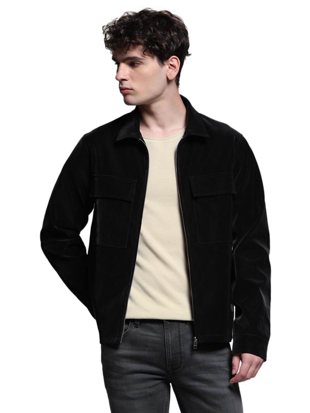Men\'s Polyester Standard Length A-Line Coat - Image 8
