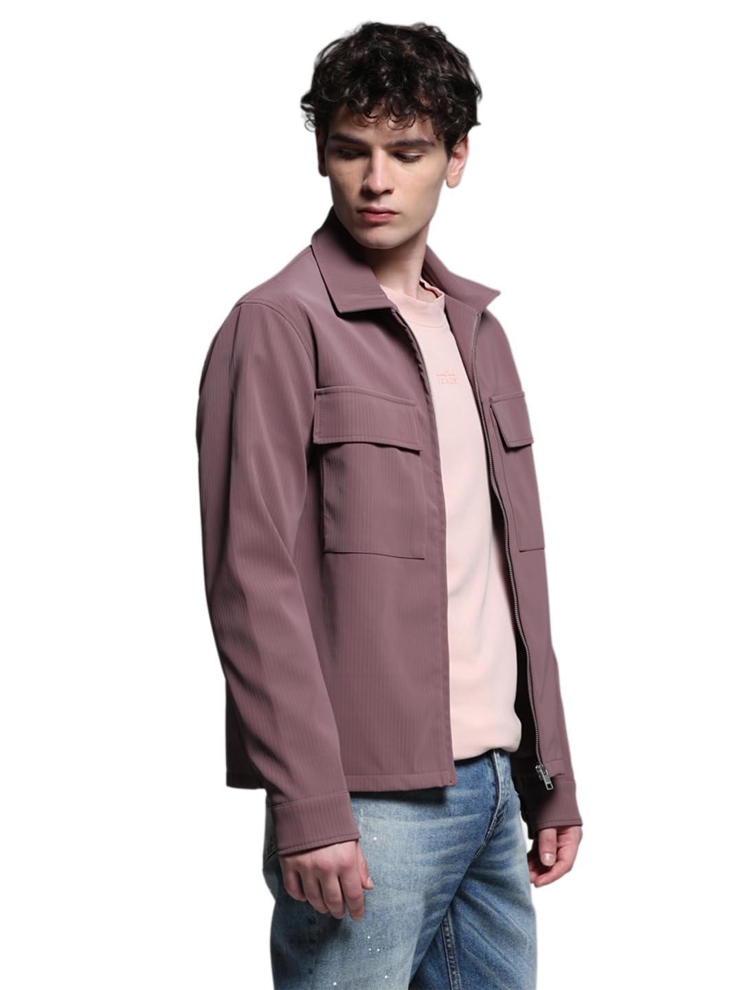 Men\'s Polyester Standard Length A-Line Coat - Image 3