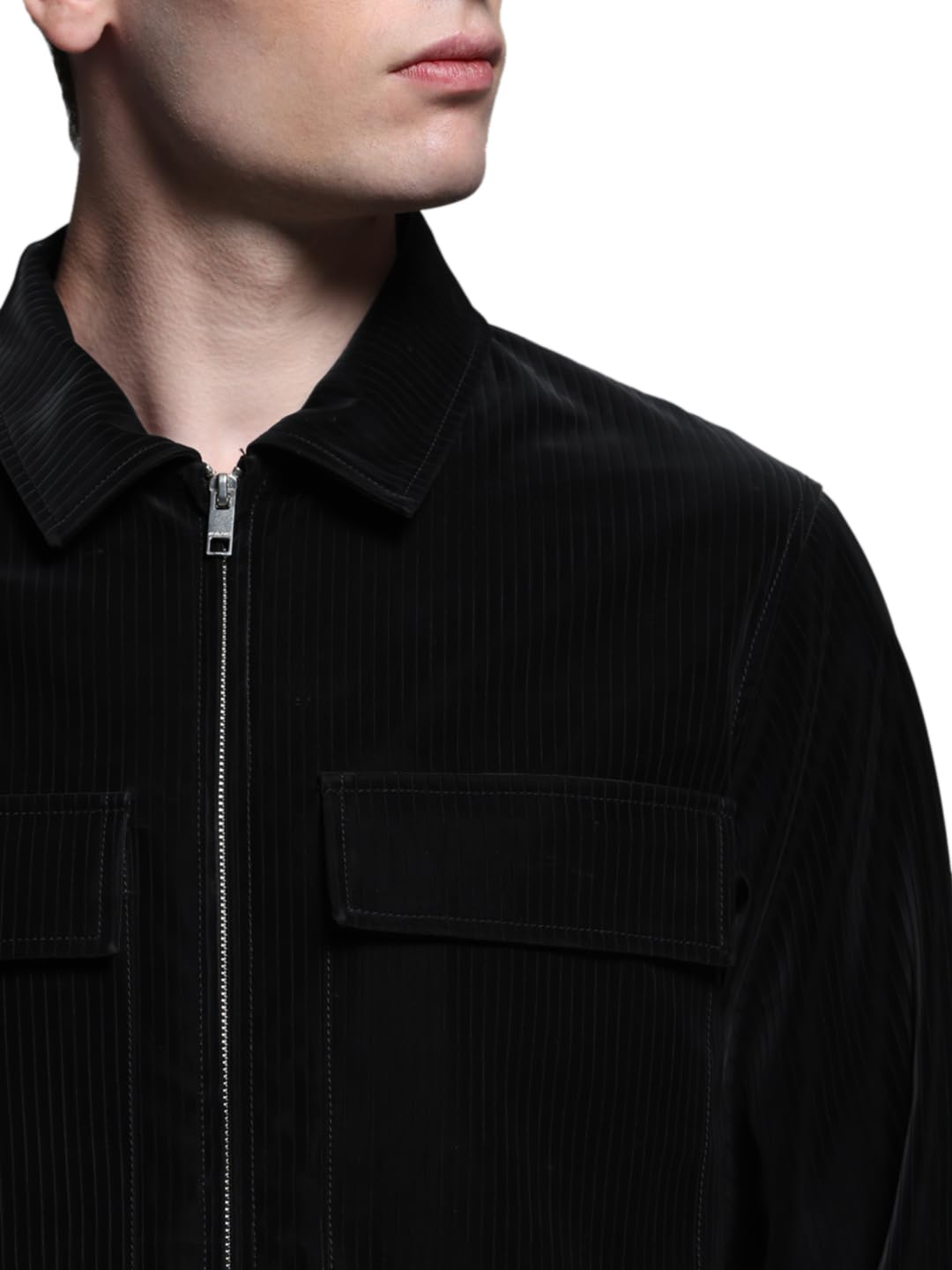 Men\'s Polyester Standard Length A-Line Coat - Image 12