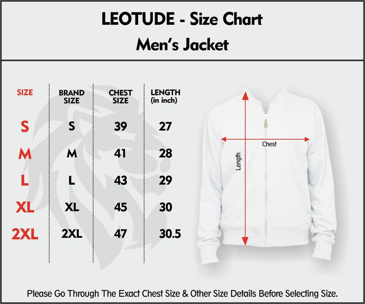 CASUAL JACKET for Men\'s Regular Fit Loopknit Bomber Jacket with Zipper Closure and 2 Side Pockets (Color Maroon) - Image 12