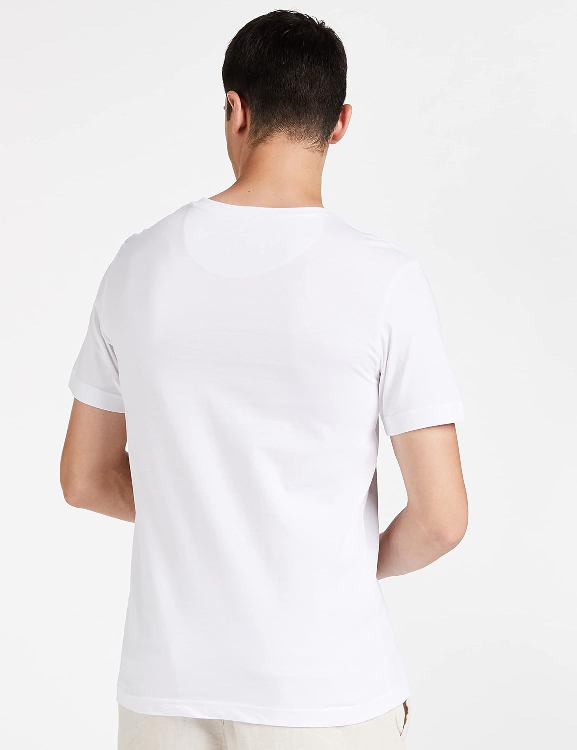 Men\'s Solid Cotton T Shirt | Plain | V Neck | Half Sleeve - Regular Fit | Combo Pack of 3 (Available in Plus Size) - Image 12