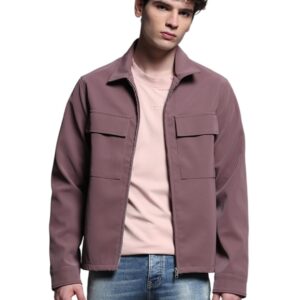 Men\'s Polyester Standard Length A-Line Coat