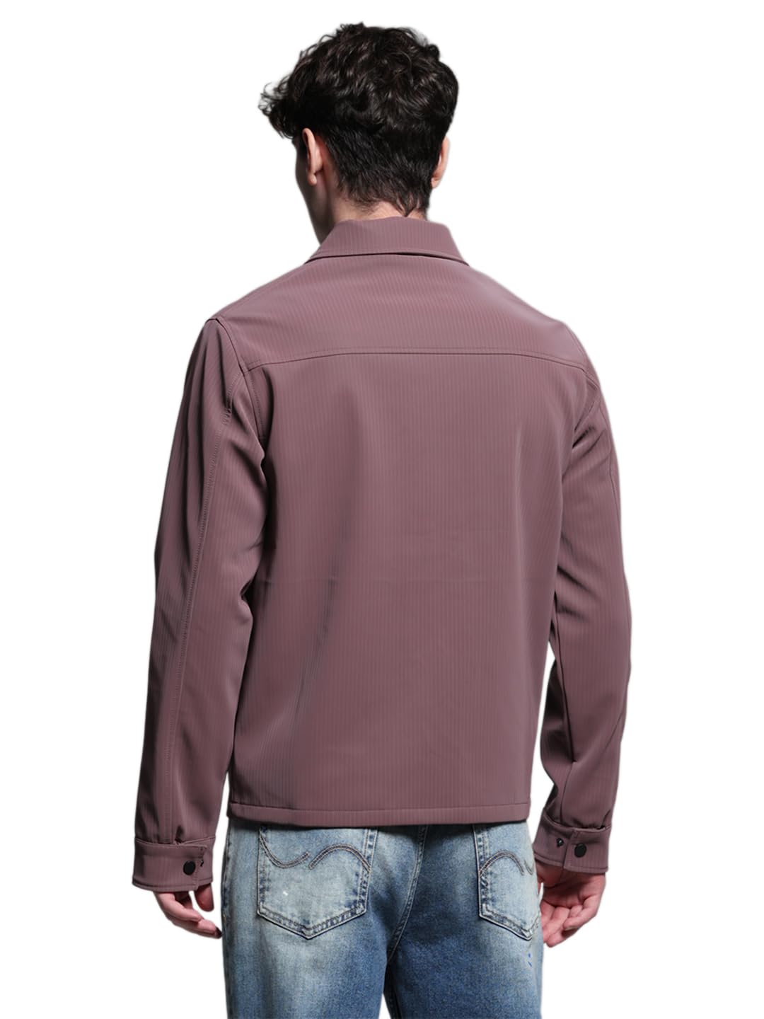 Men\'s Polyester Standard Length A-Line Coat - Image 4