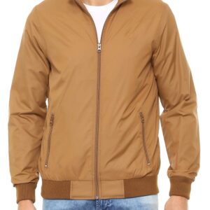 Men\'s Polyester Standard Length Casual Jacket