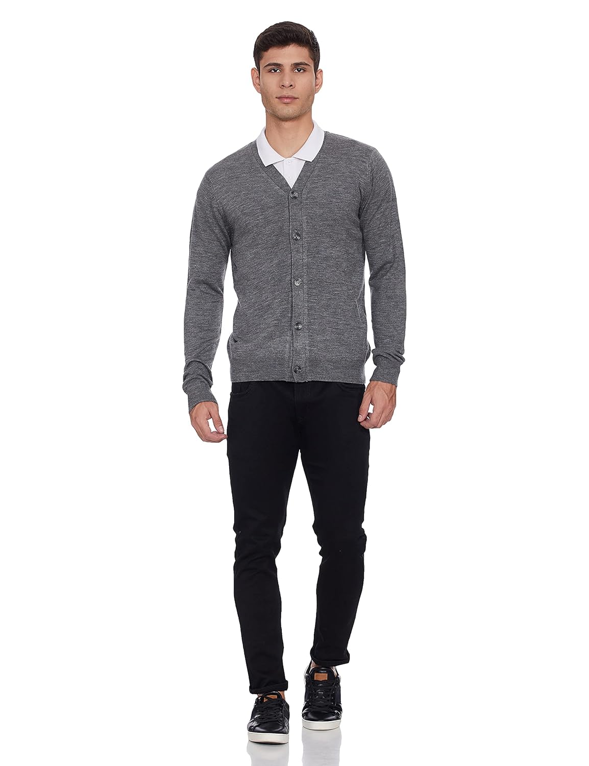 Men\'s Acrylic V Neck Casual Sweater - Image 9