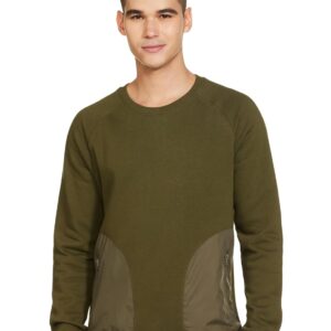 Men Cotton Rich Heavy Weight Crew Neck Sweatshirt (Regular Fit)