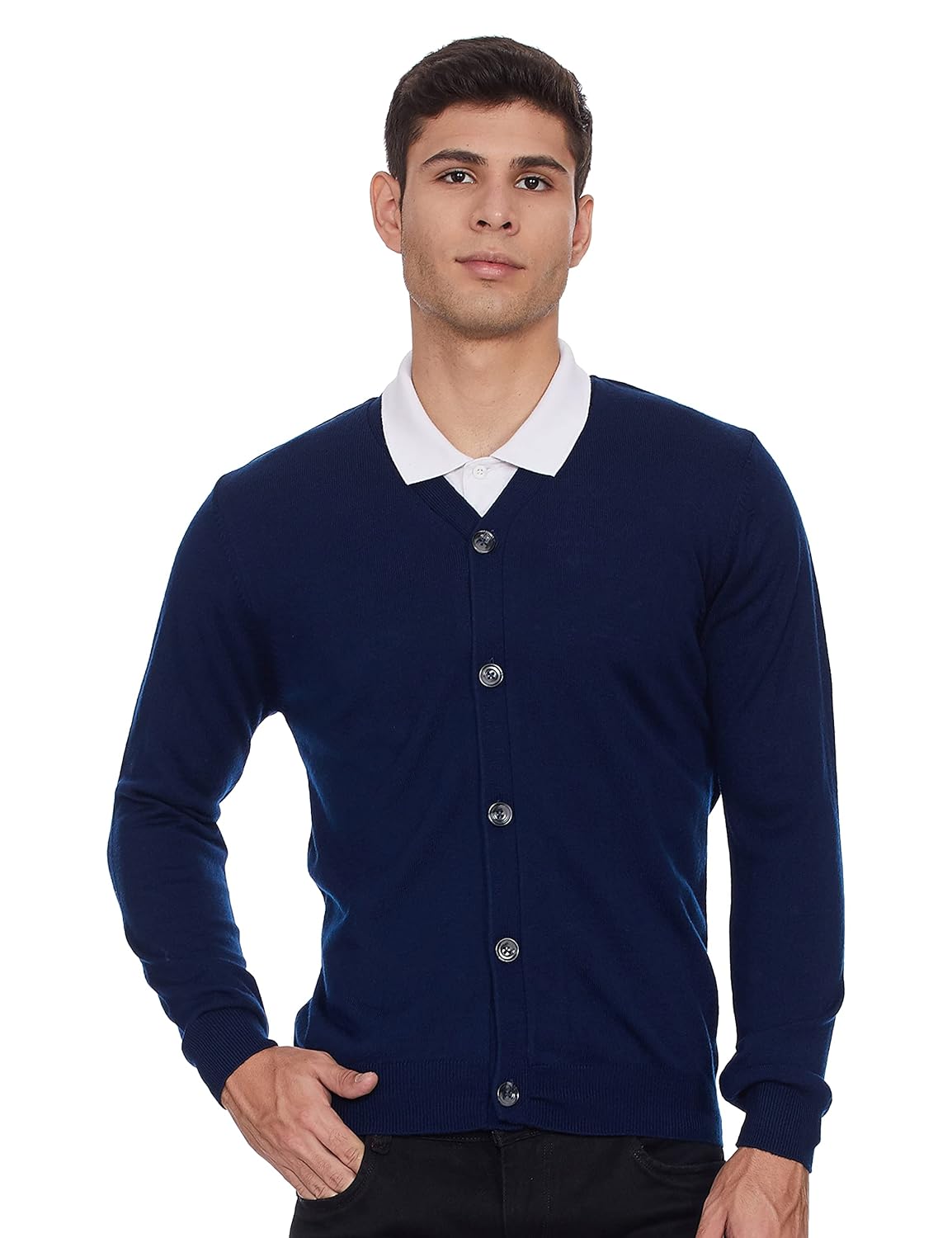 Men\'s Acrylic V Neck Casual Sweater
