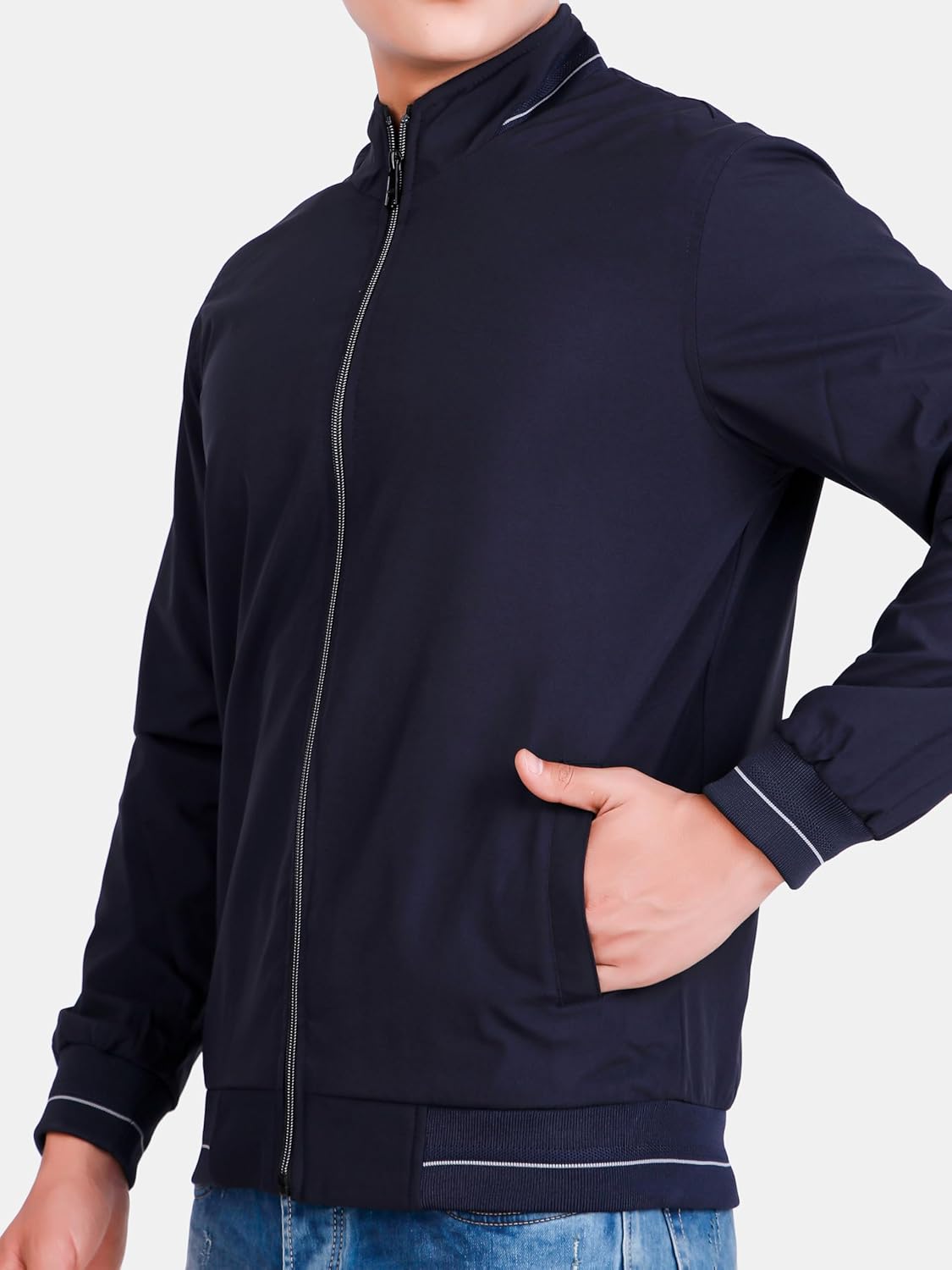 Men\'s Bomber Jacket | Lightweight Casual Zip-Up Jacket | Stylish Slim Fit Outerwear for All Seasons - Image 6