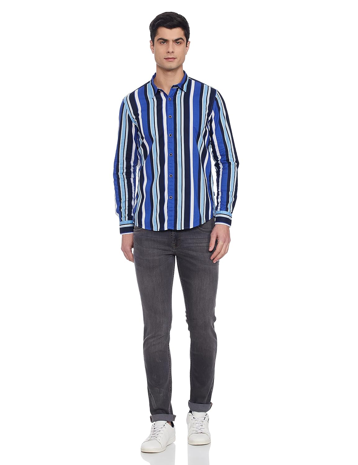 Men\'s Striped Regular Fit Shirt - Image 4