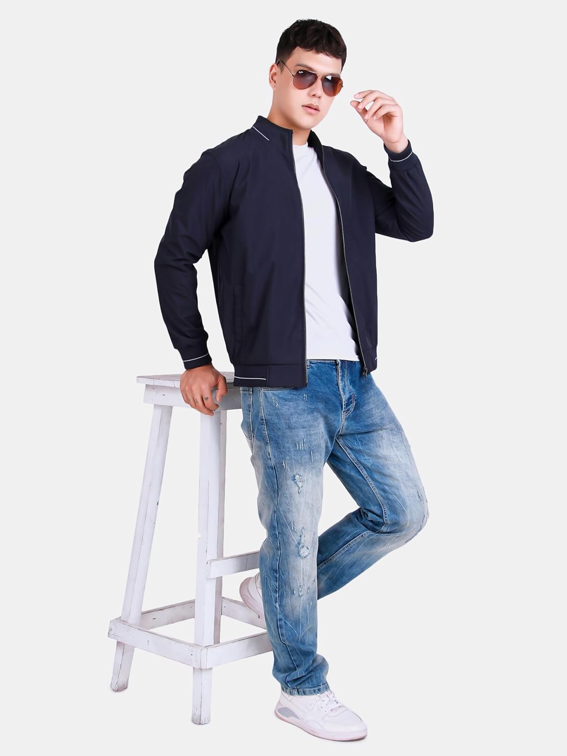 Men\'s Bomber Jacket | Lightweight Casual Zip-Up Jacket | Stylish Slim Fit Outerwear for All Seasons - Image 4
