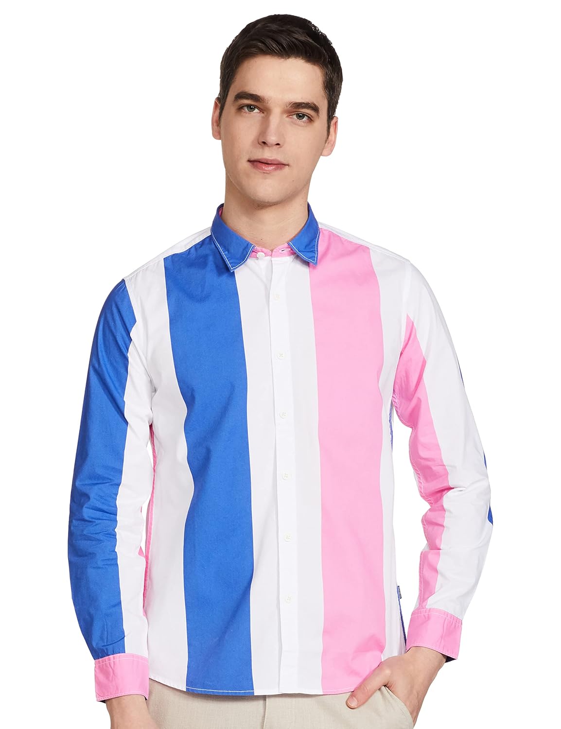 Men\'s Cotton Solid Regular Fit Shirt