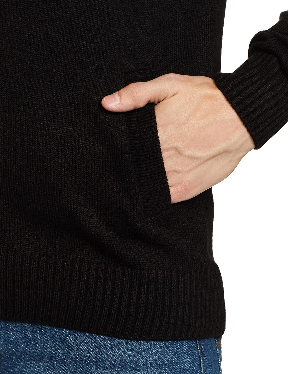 Men\'s Acrylic Round Neck Blouson Sweater - Image 4