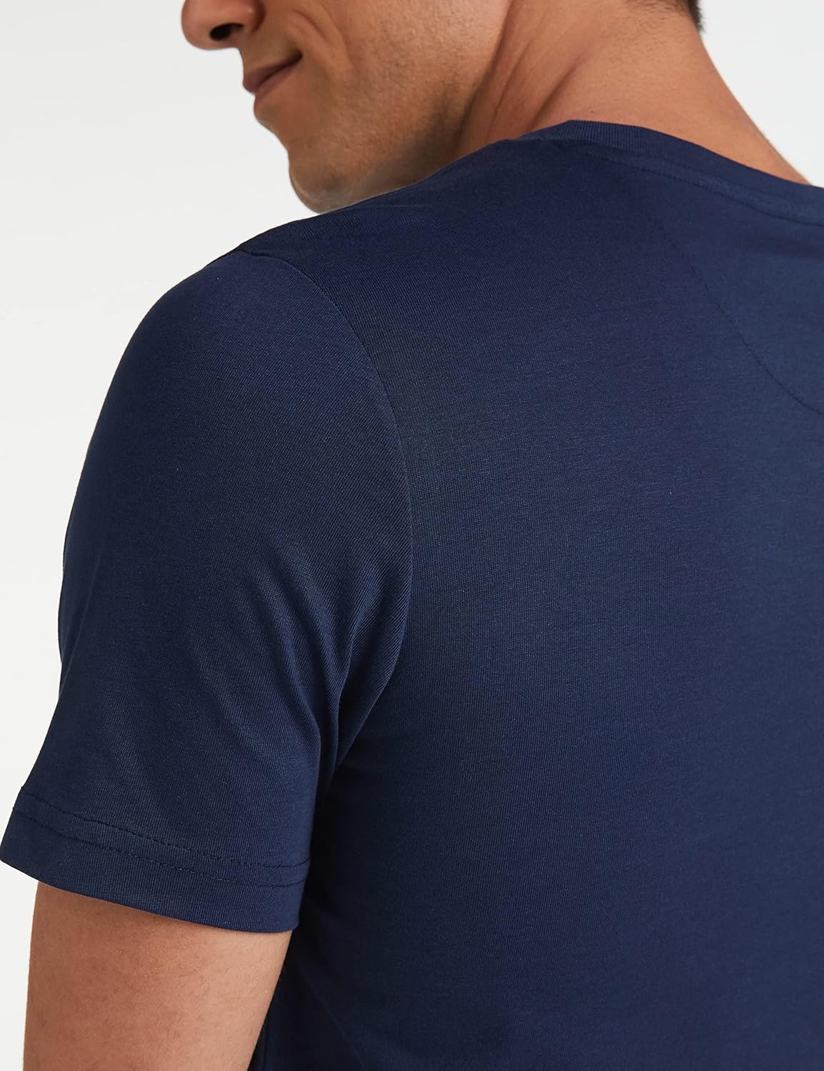 Men\'s Solid Cotton T Shirt | Plain | V Neck | Half Sleeve - Regular Fit | Combo Pack of 3 (Available in Plus Size) - Image 9
