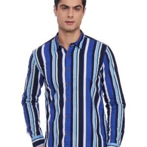 Men\'s Striped Regular Fit Shirt
