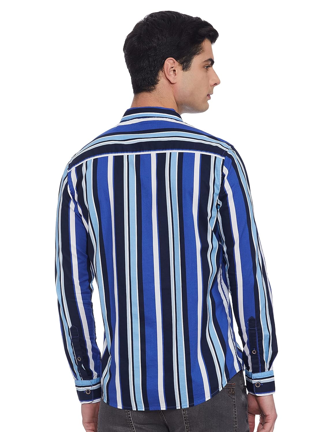 Men\'s Striped Regular Fit Shirt - Image 2
