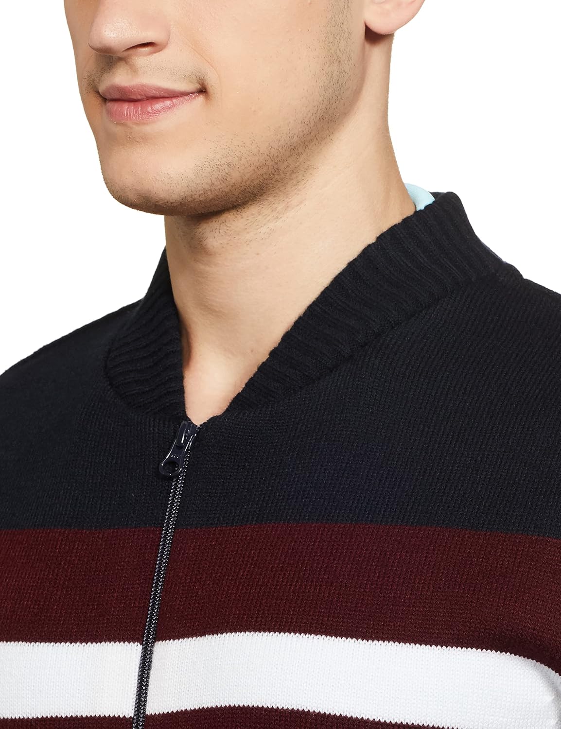 Men\'s Acrylic Round Neck Blouson Sweater - Image 10