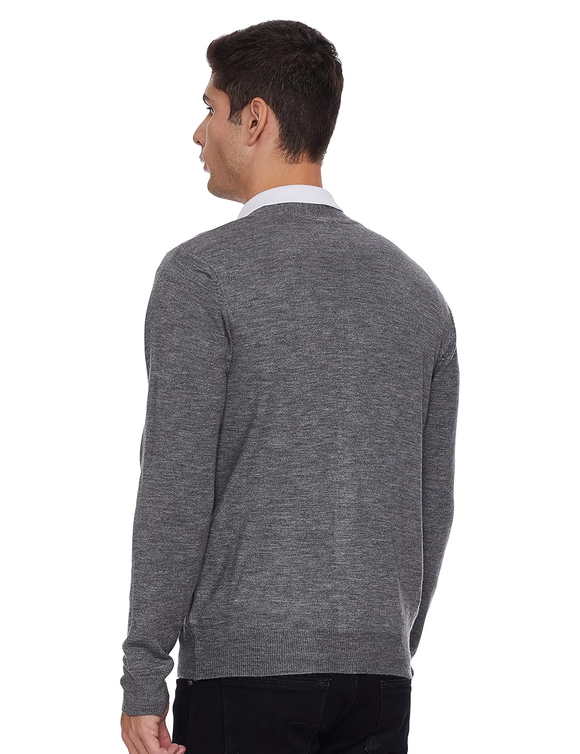Men\'s Acrylic V Neck Casual Sweater - Image 7