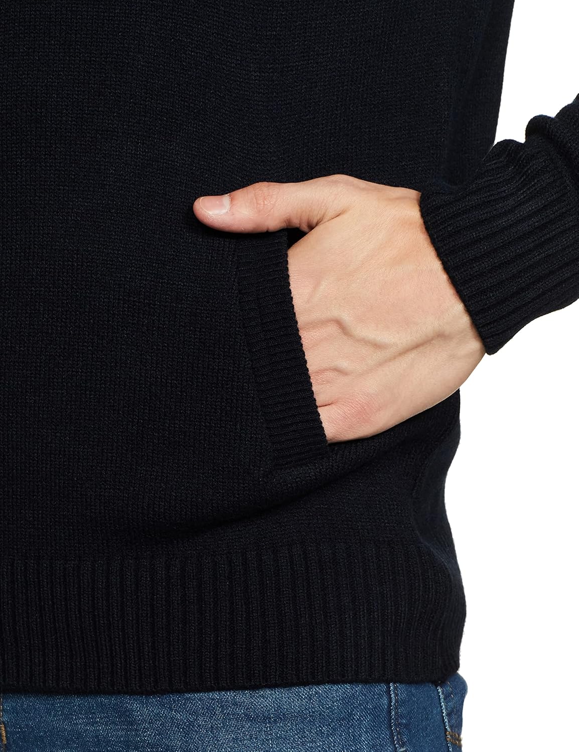 Men\'s Acrylic Round Neck Blouson Sweater - Image 11