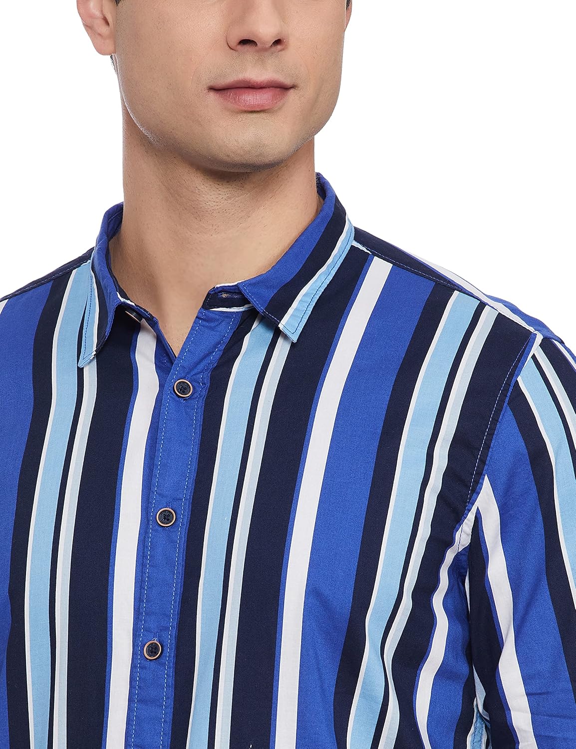 Men\'s Striped Regular Fit Shirt - Image 3