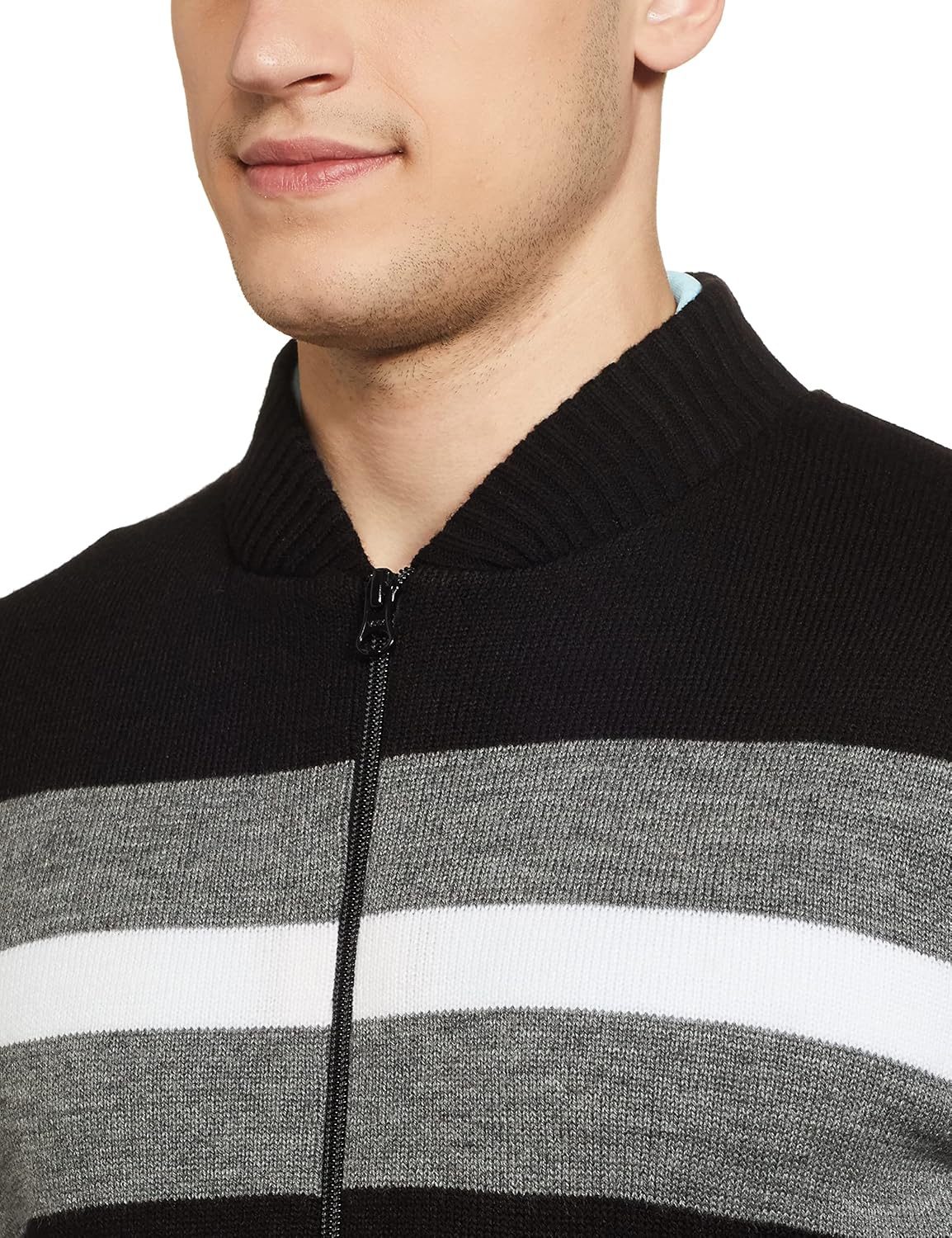 Men\'s Acrylic Round Neck Blouson Sweater - Image 3