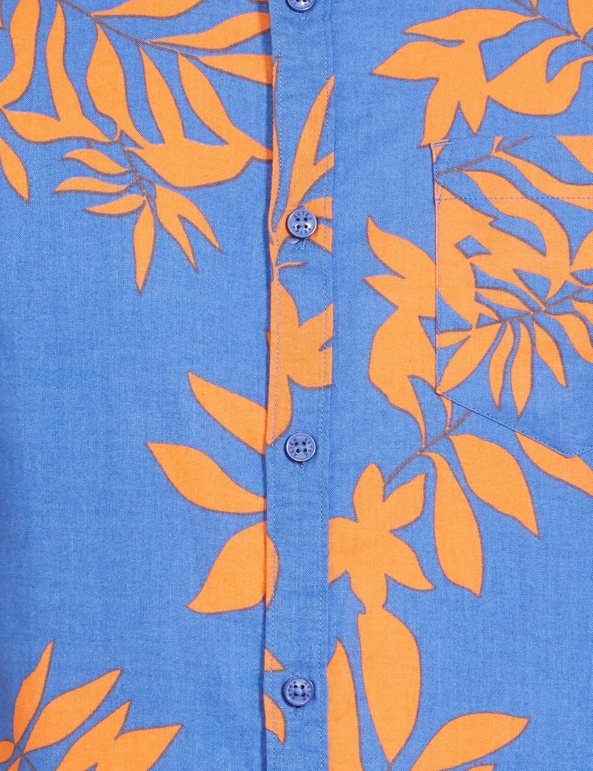 Men\'s Cotton Slim Fit Printed Half Sleeve Shirt - Image 5